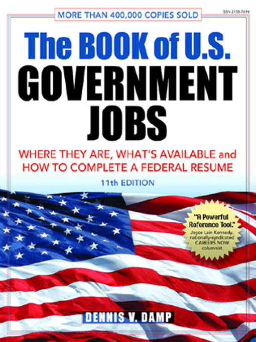 Title details for The Book of U.S. Government Jobs by Dennis V. Damp - Available